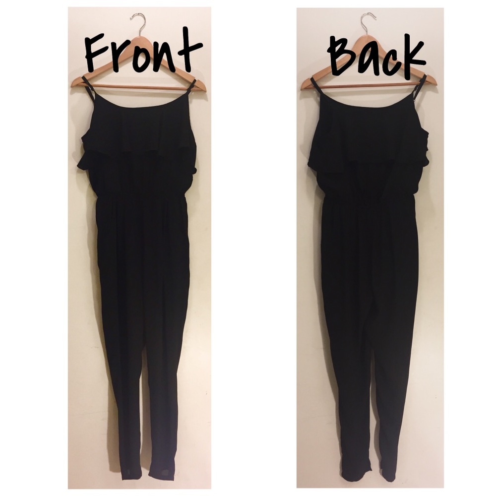 Black Open Back Jumpsuit